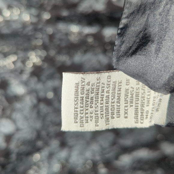 Theia Floral Slate Ballgown Silver Jacquard Floral Formal Dress Women's Size 16 - Picture 5 of 7